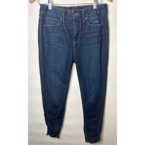 White House Black Mark, Size 6 The Skinny Crop Jeans Dark Wash, High-Rise